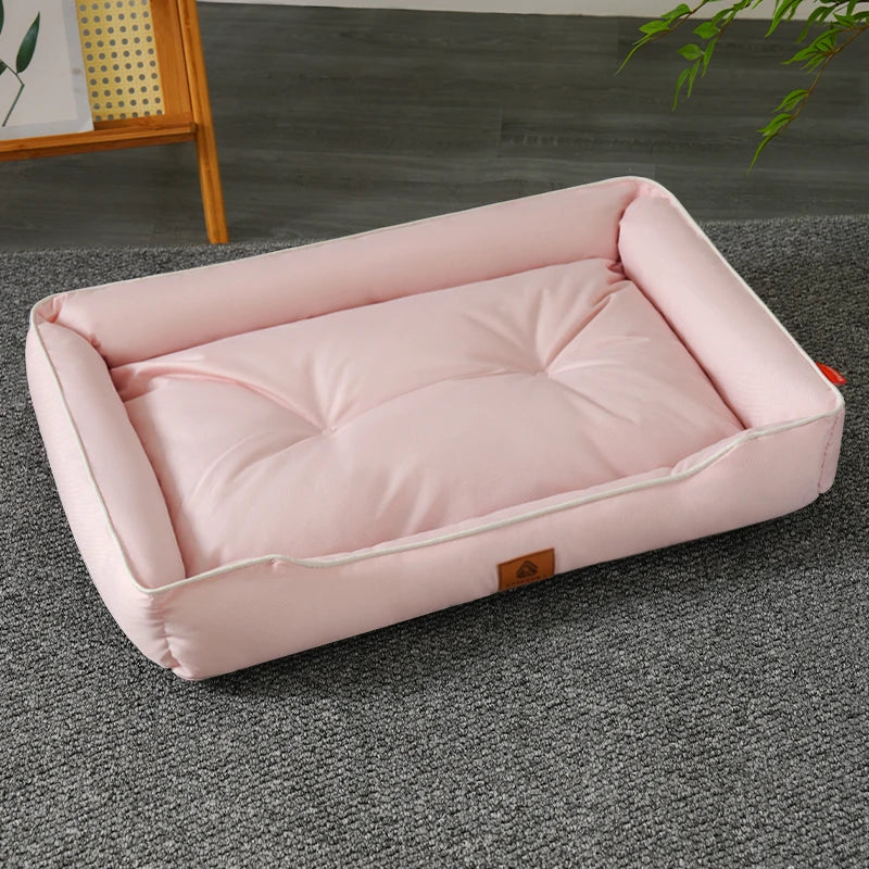 Waterproof Oxford Dog Bed – Thickened PP Cotton Mat for All Seasons