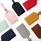 Custom Name Passport Cover Set – Personalized Leather Luggage Tag for Travel