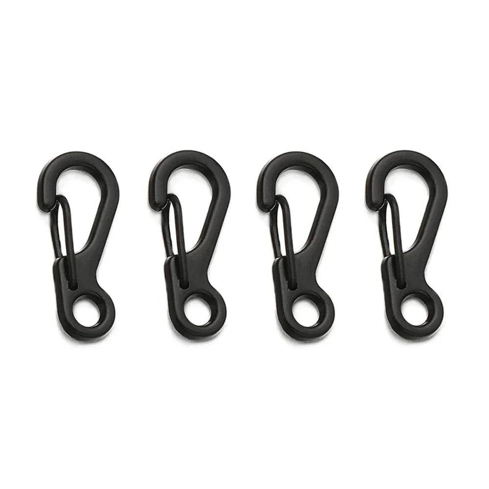 Mini Aluminium D-Ring Carabiner – Spring Clip for Outdoor Camping EDC Gear
