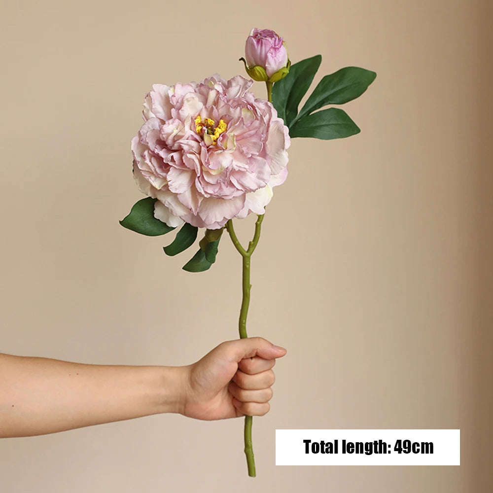 Large Silk Peony Bouquet – Realistic Artificial Flowers for Home Wedding Decor