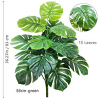Artificial Monstera Plant – 104cm Plastic Palm Tree for Home Office Decor