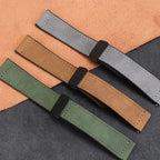 Magnetic Hybrid Watch Band – Leather and Silicone Strap for Garmin Sport