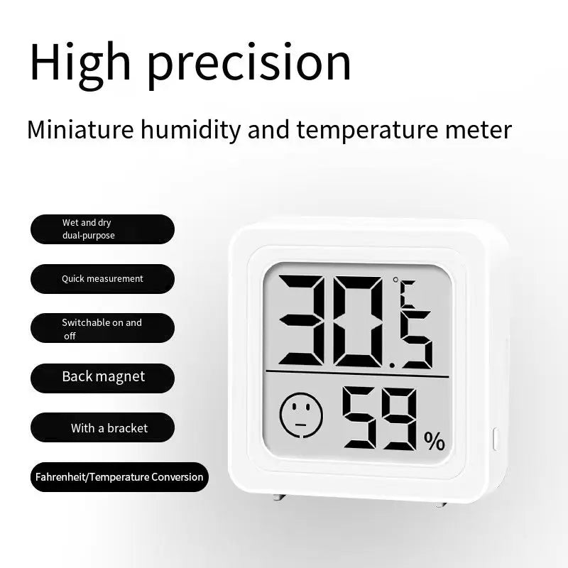Digital LCD Thermometer Hygrometer – Indoor Temperature Humidity Gauge for Home