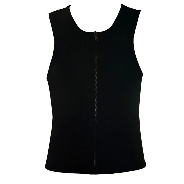 Men's Sauna Tank Top – Compression Body Shaper for Gym Weight Loss