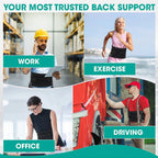 Breathable Lumbar Support Belt – 6-Stay Back Brace for Lower Back Pain Relief