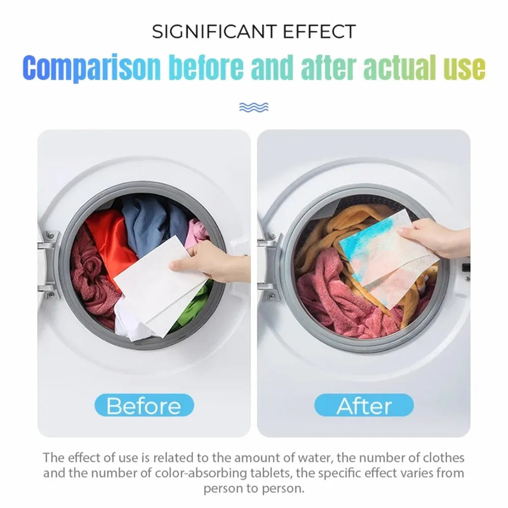 Color Catcher Laundry Sheets – Stain Absorbing Fabric for Mixed Washes