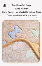 Pet Blanket – Coral Velvet Soft All-Season Pad for Dogs and Cats