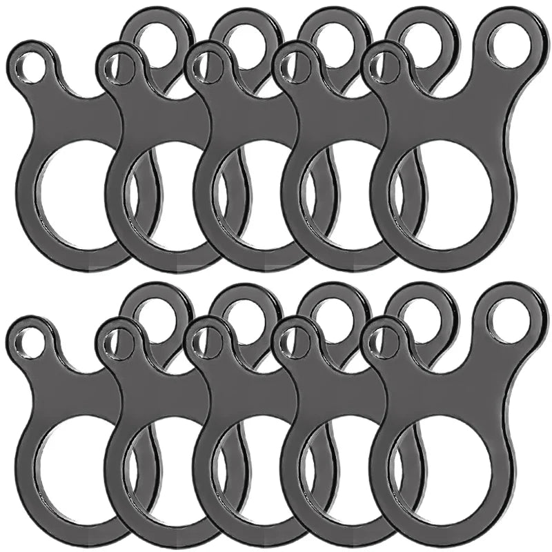 Aluminium Tent Rope Tensioner – 3-Hole Wind Cord Buckle for Camping Gear