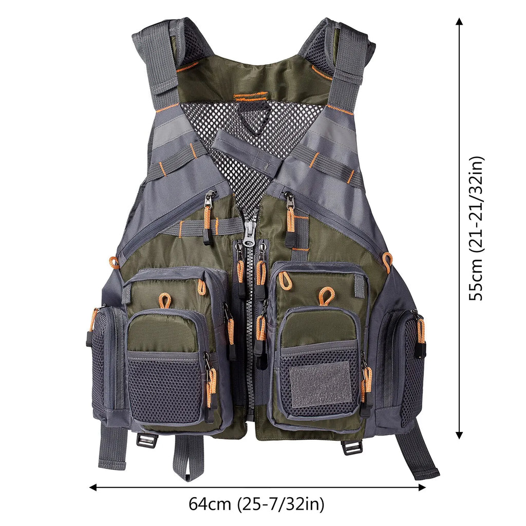 Adjustable Mesh Fishing Vest – Breathable Tackle Gear for Outdoor Sports