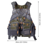 Adjustable Mesh Fishing Vest – Breathable Tackle Gear for Outdoor Sports