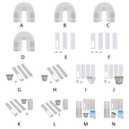 Portable Air Conditioner Window Kit – Adjustable Exhaust Hose for AC Units
