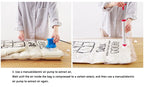 Transparent Vacuum Storage Bags – Compressed Wardrobe Organizer for Clothing