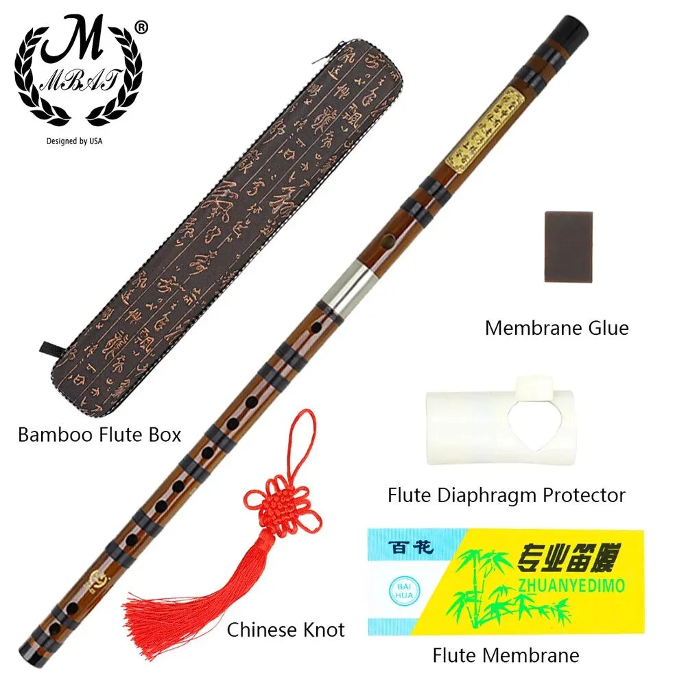 Bamboo Dizi Flute – Professional Woodwind Instrument for Traditional Music