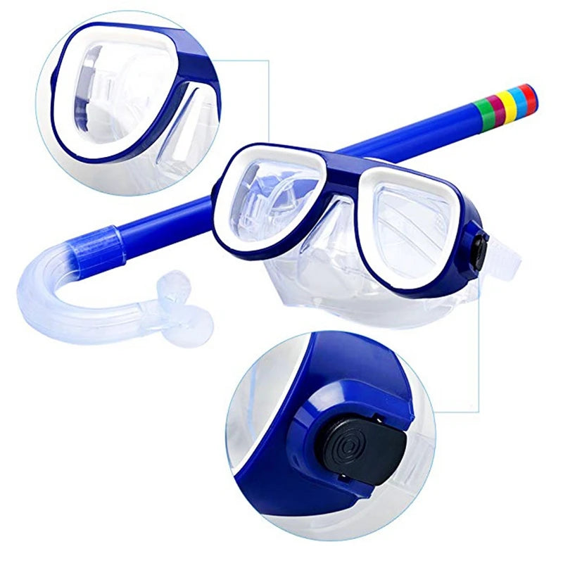 Kids Snorkeling Mask and Snorkel Set – Anti-Fog Diving Gear for Swimming