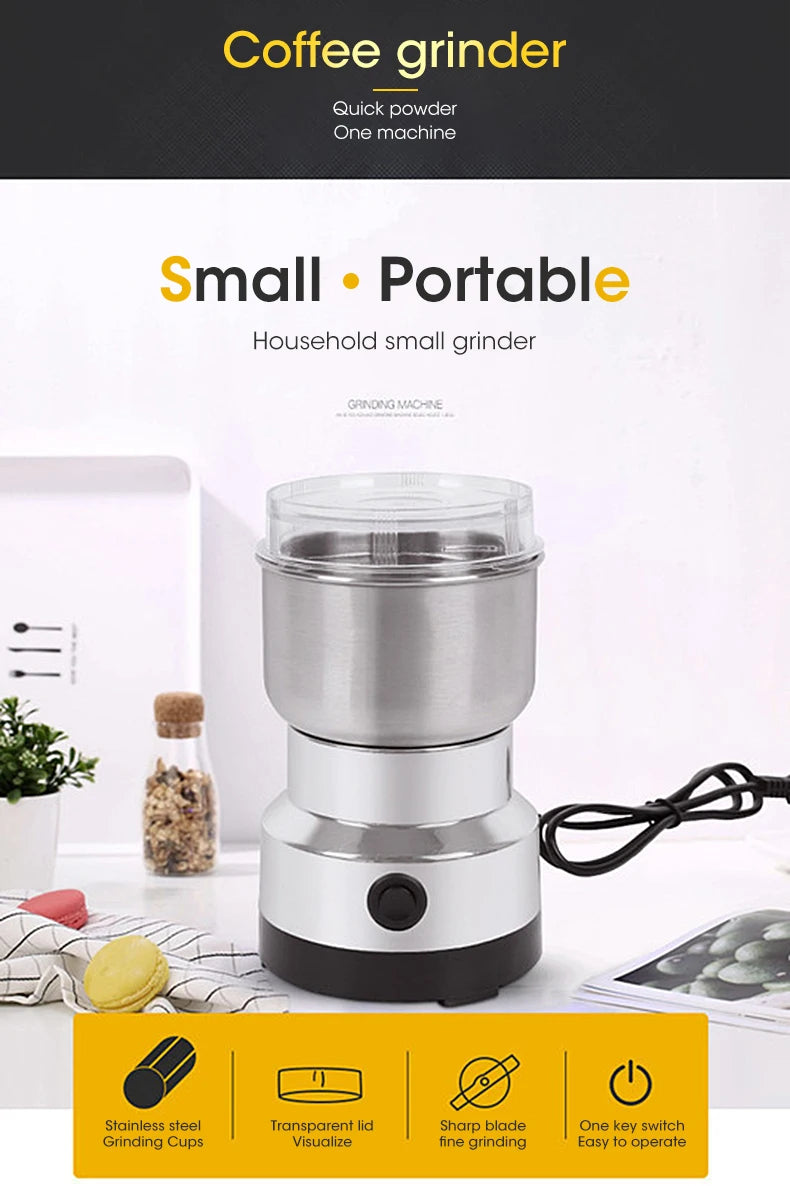 Electric Grain Grinder – 300ml Ultrafine Mill for Coffee and Baby Food