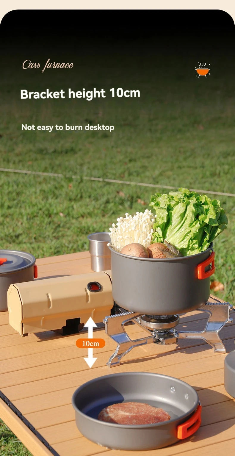 Portable Camping Gas Stove – Folding Cassette Burner for Outdoor Cooking