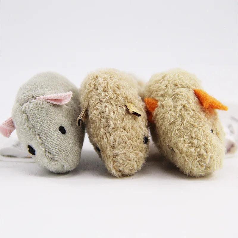 Interactive Plush Mouse Cat Toys – Bite Resistant Scratch Mice for Kittens
