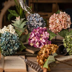 Artificial Silk Hydrangea – Realistic Flower Stem for Wedding Decor
