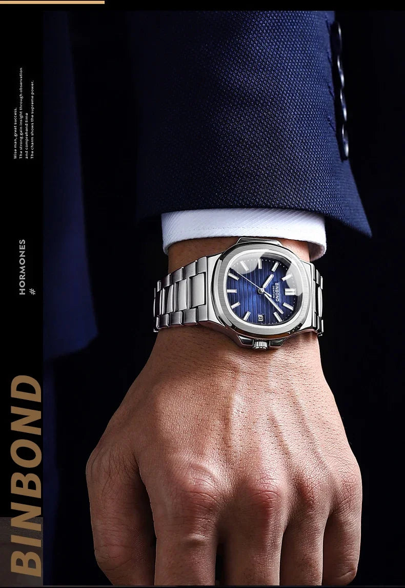Automatic Quartz Wristwatch – Luxury Business Movement for Men