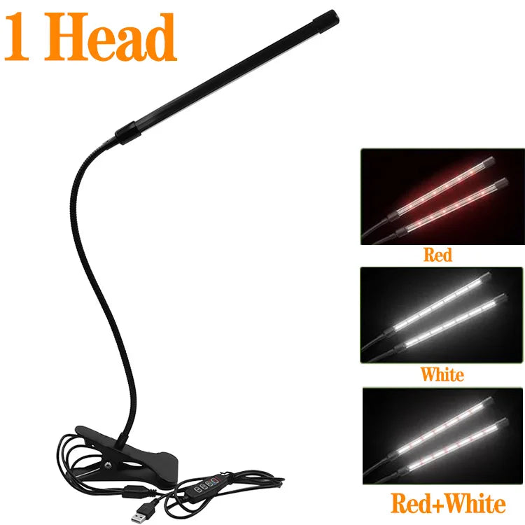 LED Clip Grow Light – Full Spectrum Lamp for Indoor Plant Seed Starting