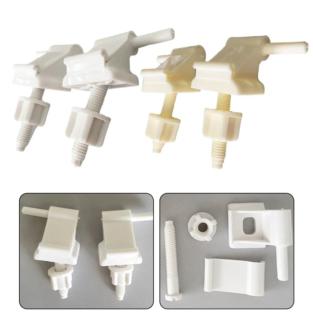 Toilet Seat Hinge Replacement Kit – Universal Fixing Screws for Repairs