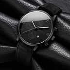 Leather Quartz Calendar Watch – Elegant Fashion Accessory for Men and Women