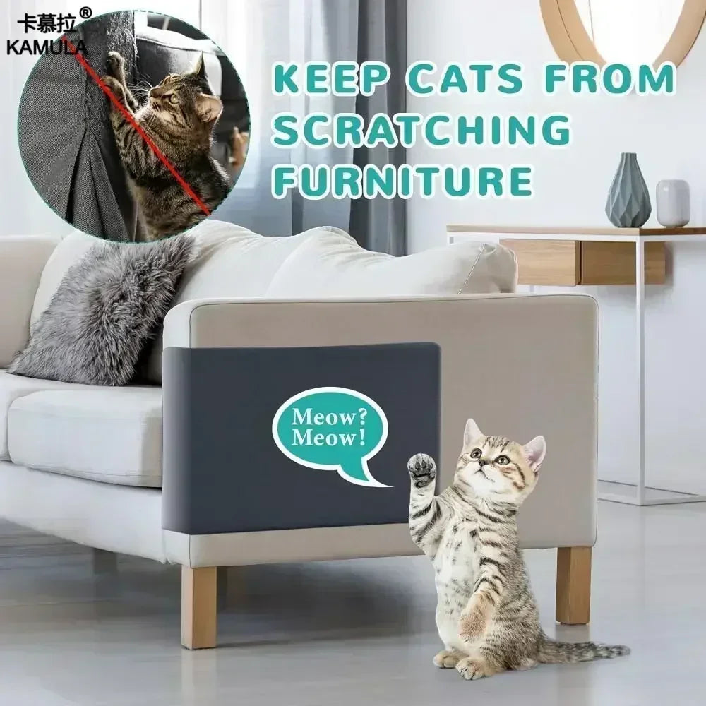 Self-Adhesive Cat Scratching Mat – Trimmable Carpet for Furniture Protection