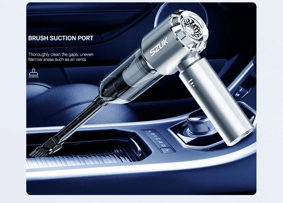 Portable Cordless Handheld Vacuum – High-Power Suction for Car and Home