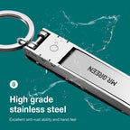 Stainless Steel Nail Clippers – Ultra-Thin Collapsible for Travel Manicure