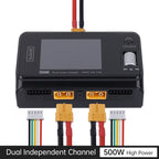 Dual Channel Smart Charger – 500W 15A for FPV Drone Lipo Batteries