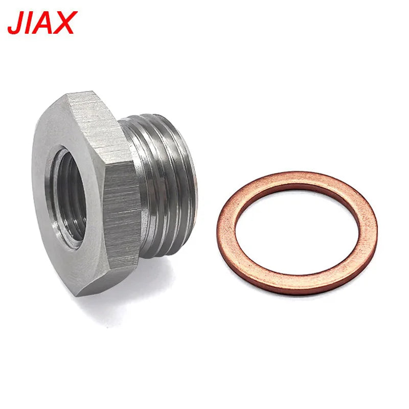 Oxygen Sensor Adapter – M18x1.5 to M12x1.25 Stainless Steel for Car Exhaust
