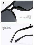 Vintage Square Mirror Sunglasses – Retro Fashion Eyewear for Women