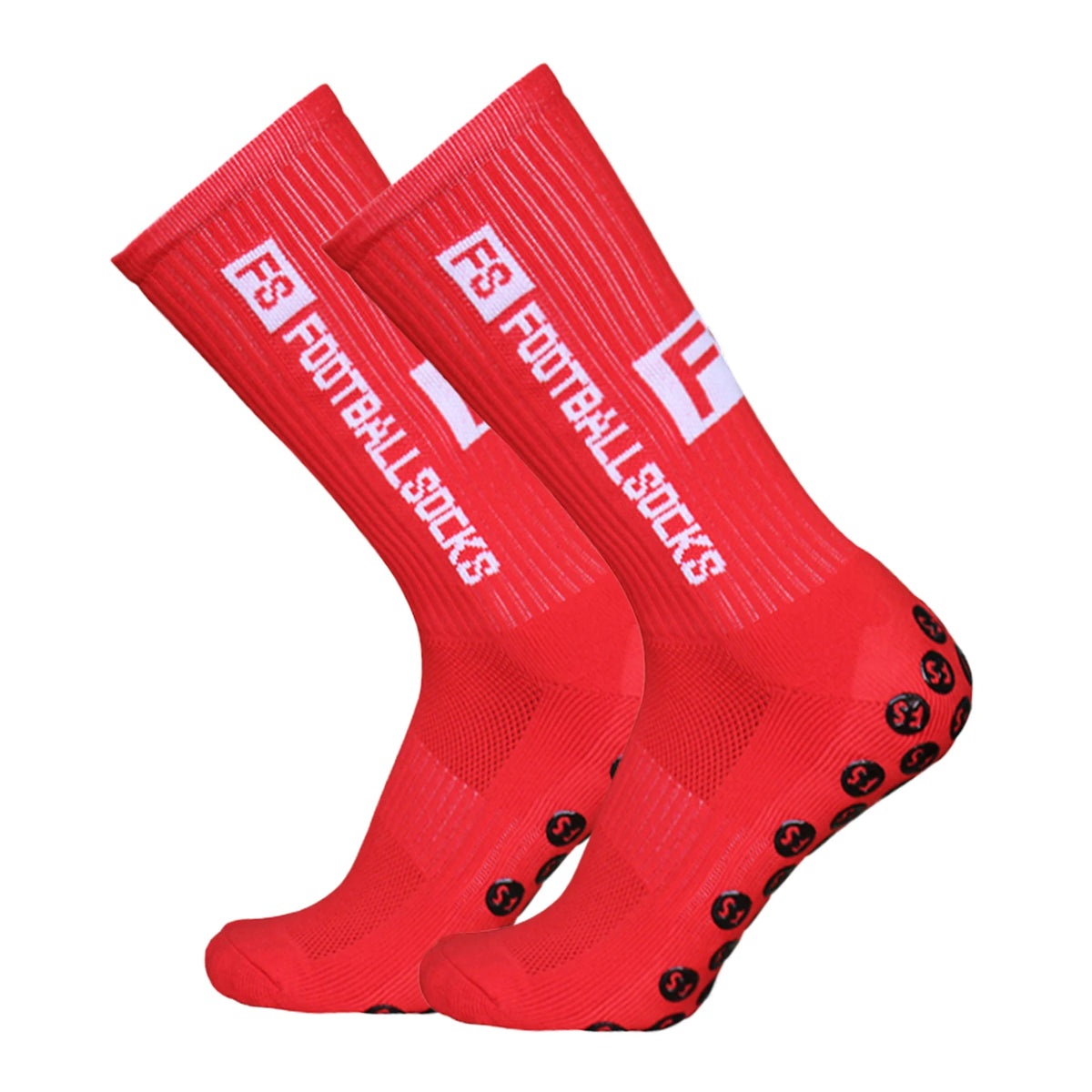 Anti-Slip Athletic Sports Socks – Stretchy Grip Crew for Football Soccer