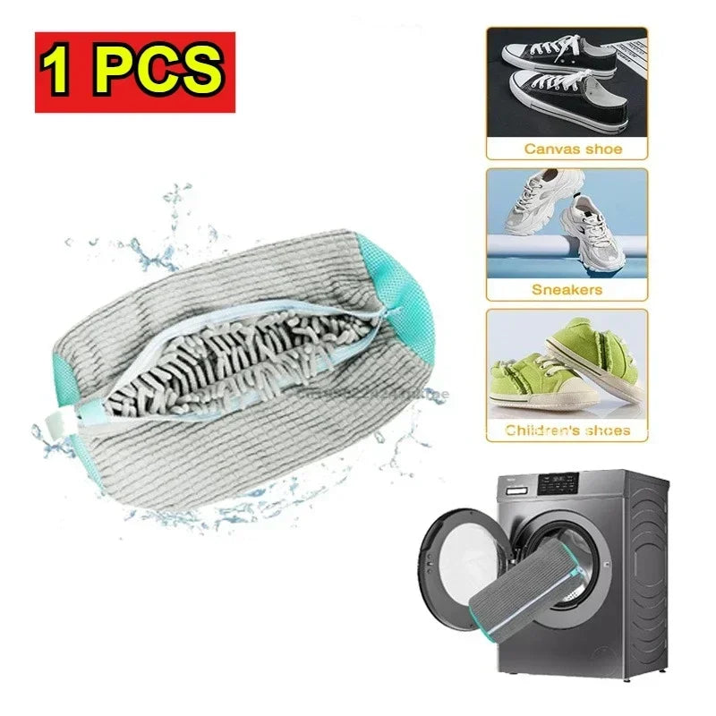 Sneaker Washing Mesh Bag – Protective Laundry Net for Cleaning Shoes
