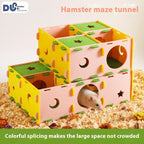 Felt Maze Hideout – Removable Tunnel Nest for Hamsters and Small Pets