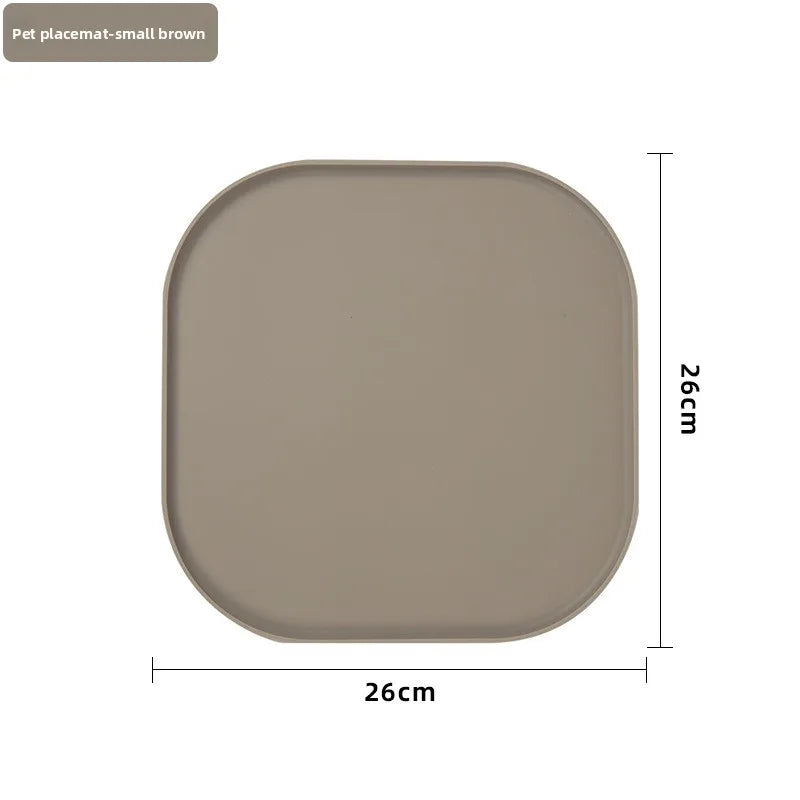 Silicone Cat Feeding Mat – Non-Slip Waterproof Tray for Pet Food Bowls