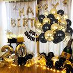 Metallic Pearl and Confetti Balloons – Decorative Latex Set for Party Events