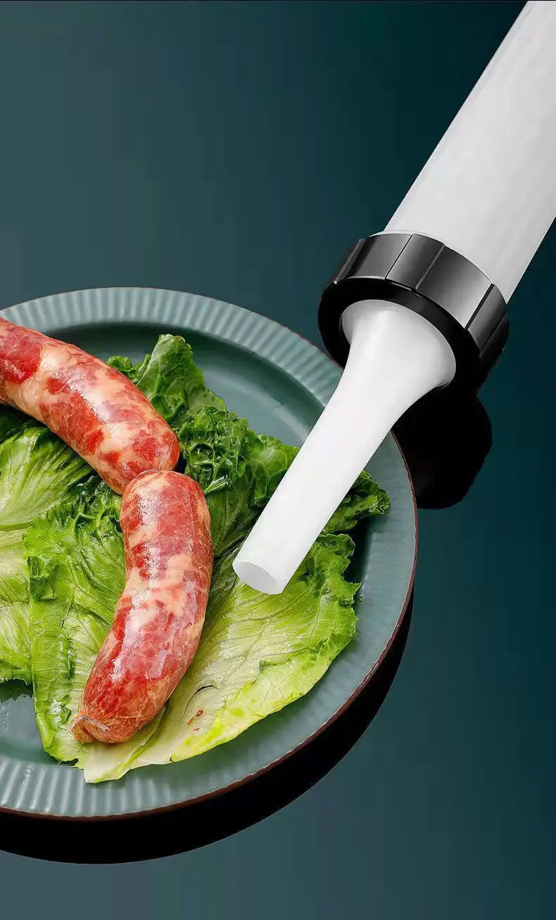 Manual Sausage Stuffer – Plastic Filling Tool for Homemade Meat Processing