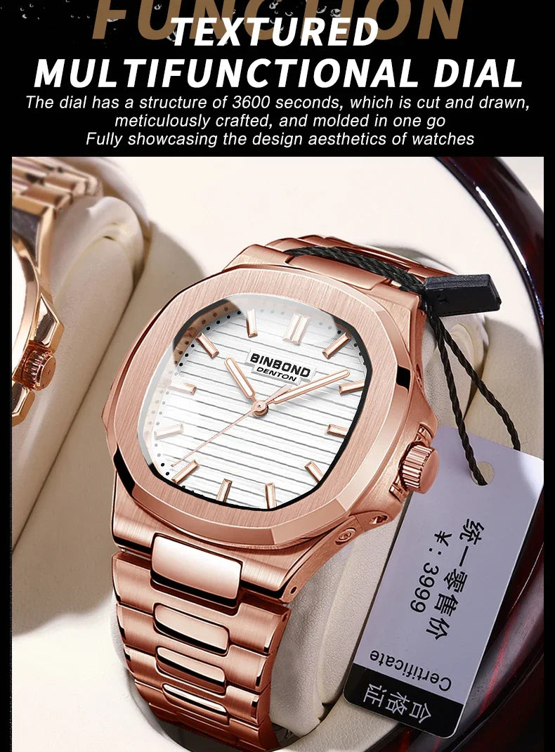 Automatic Quartz Wristwatch – Luxury Business Movement for Men