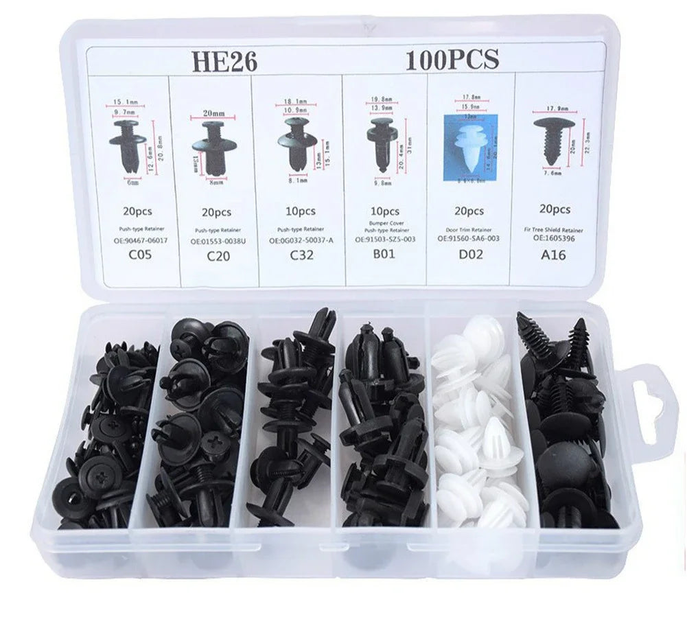 Automotive Fastener Clip Kit – Universal Retainers for Car Body Repairs