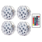 RGB LED Submersible Light – Waterproof Battery Operated Decor for Pool Parties