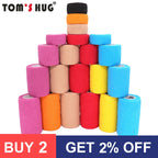 Self-Adhesive Elastic Athletic Tape – Sports Support Wrap for Gym and Injury Recovery