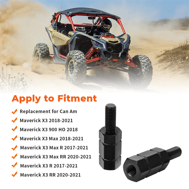 Aluminum Seat Risers – 1.77 Inch Lift for Can-Am Maverick X3 UTV
