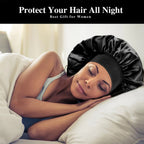 Satin Sleep Bonnet – Elastic Silk Hair Cap for Overnight Hair Protection