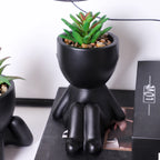 Artificial Aloe Vera Succulent Set – Cartoon PE Pot Plants for Home Decor