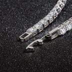 S925 Sterling Silver Zirconia Tennis Bracelet – 4mm Jewelry for Wedding Gift