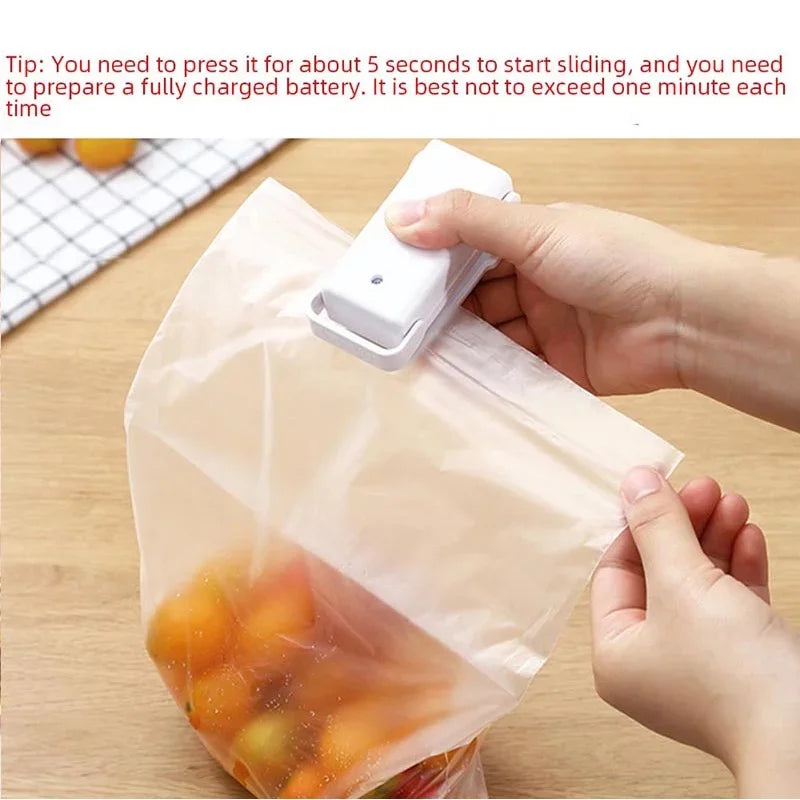Portable Heat Sealer – Mini Plastic Bag Closure for Food Storage