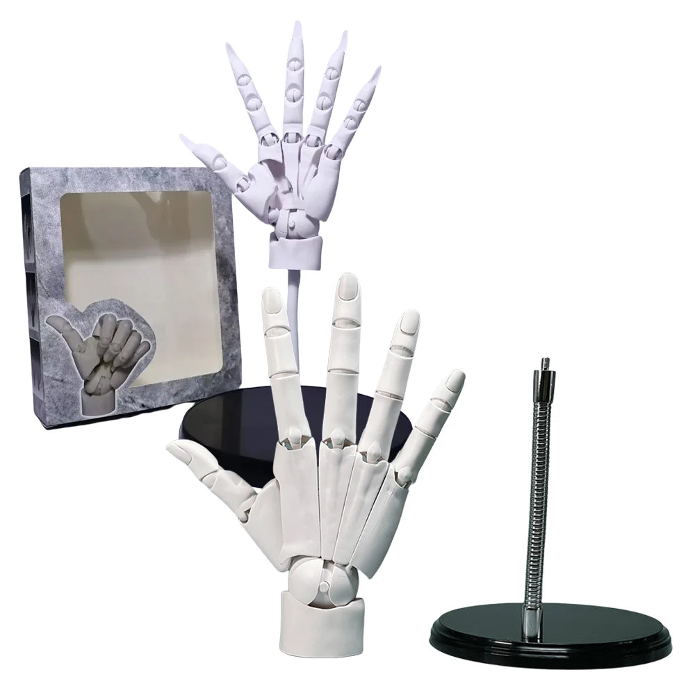 Articulated Wooden Hand Model – Posable Sketching Figurine for Artists
