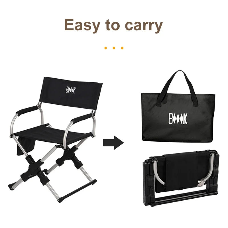 Foldable Director Chair – Aluminum Alloy for Camping Beach and Fishing