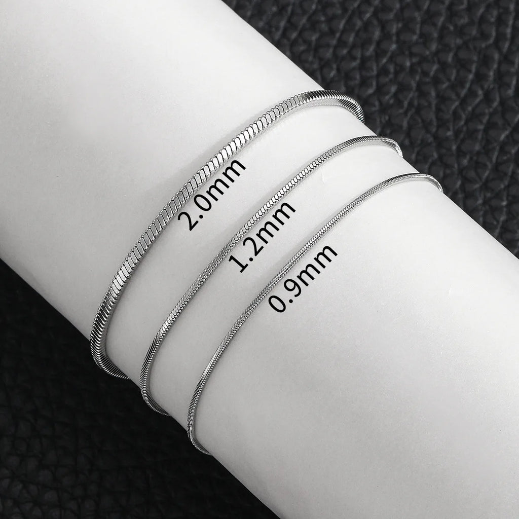 Stainless Steel Square Snake Chain Bracelet – Trendy Hip-Hop Jewelry for Men and Women